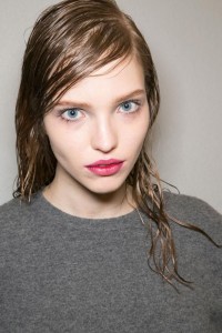 dishevilled noir hairstyle prada