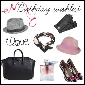 Birthday wishlist