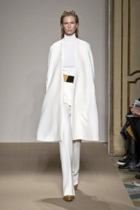 Cool white suiting at Genny Fall 2013 runway #fashionweek