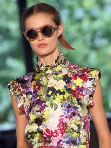 One of emerging designer Erdem's flagships: a delightful collection of rounded rimmed sunnies in collaboration with Cutler & Gross, showcasing his customised Kyoto print.
