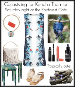 Cocostyling for Kendra Thornton - Saturday night at the Rainforest Cafe Cocostyling for Kendra Thornton - Saturday night at the Rainforest Cafe