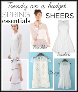 Trendy on a budget - sheers