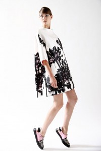 Antonio Marras | Resort 2015 | 02 Monochrome printed short sleeve mini dress