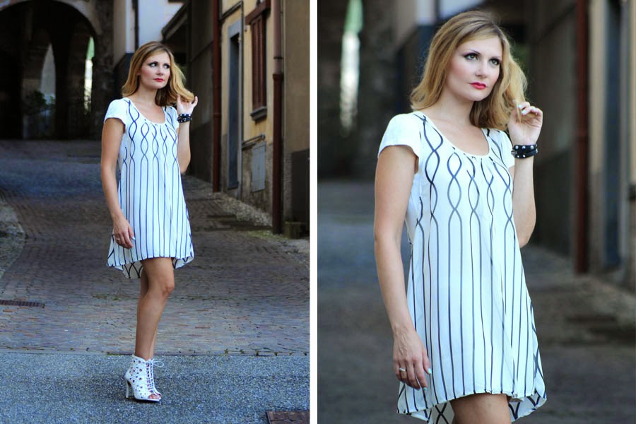 Double layer mini-dress - Fashion blogger outfit