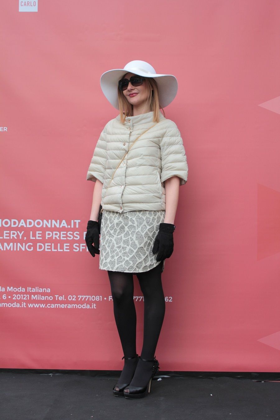 Outfit black and white @ Milano Fashion Week