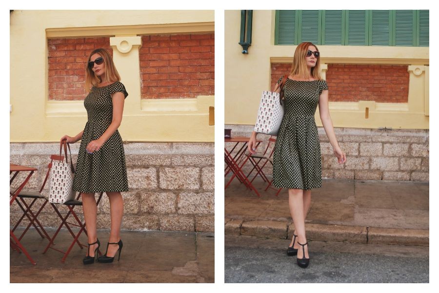 abito a pois polka dot dress retro glam coco et la vie en rose 4
