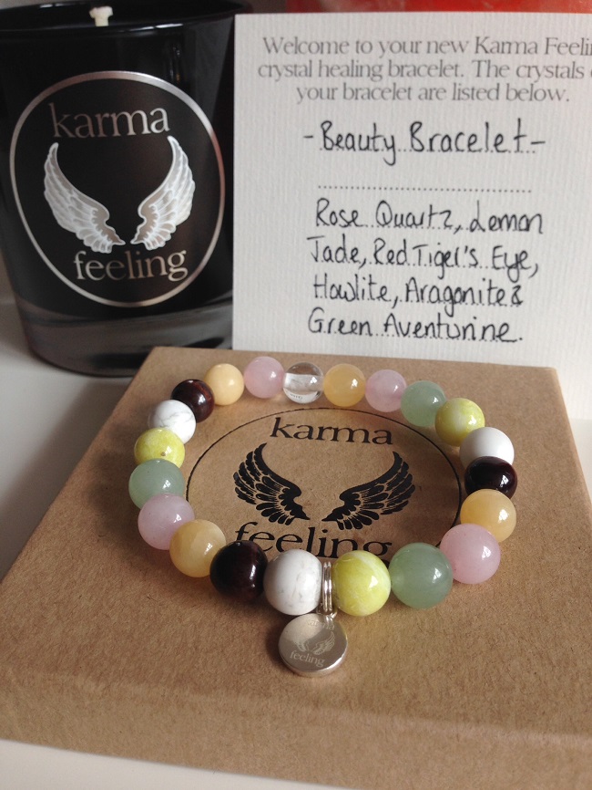 karma feeling crystal healing bracelets and candles (2)