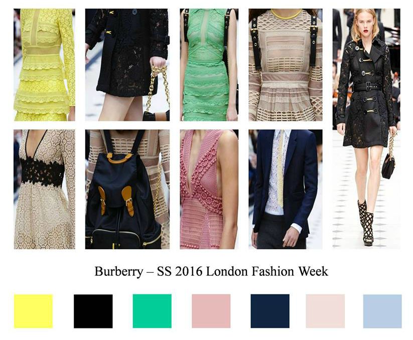 Tendenze PE 2016 da Londra Burberry