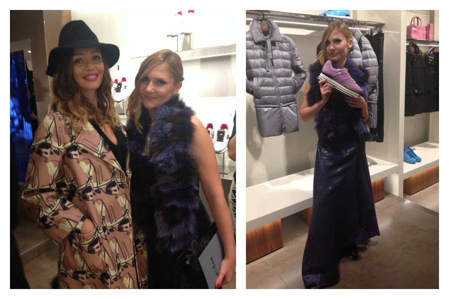 Red carpet with sneakers with beautiful and stylish Actress Francesca Cavallin