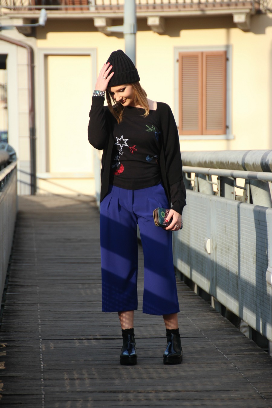 Urban glam outfit  (how to style culottes) (5)