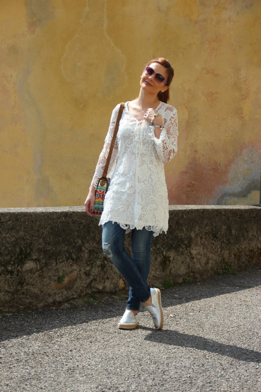 Boho crochet tunic
