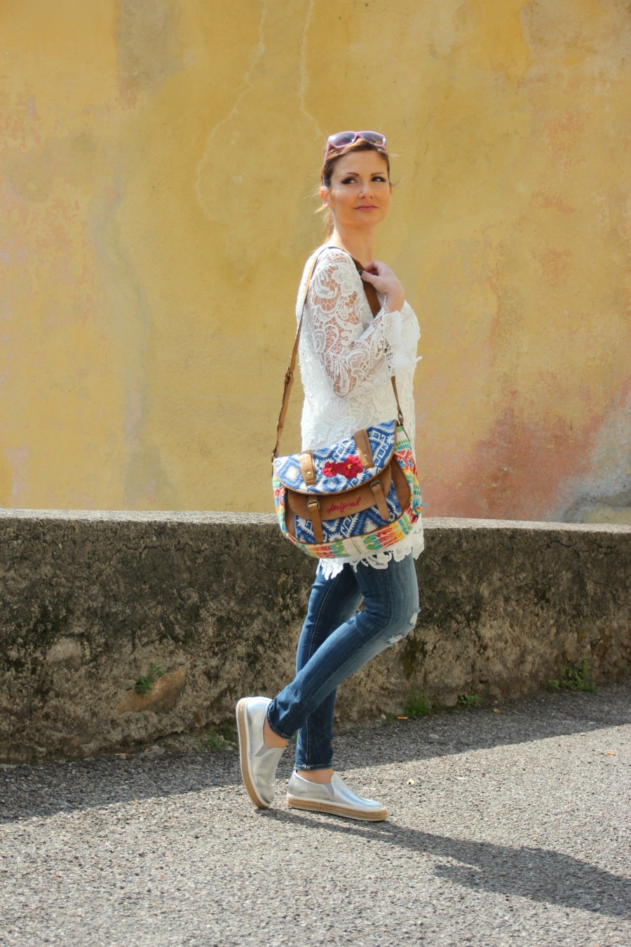 Boho crochet tunic