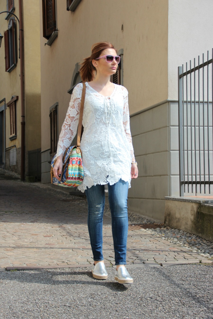 Boho crochet tunic
